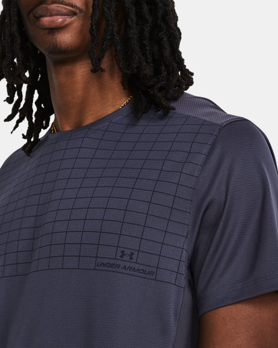 Men's UA Speed Stride Graphic Short Sleeve in Gray image number 3